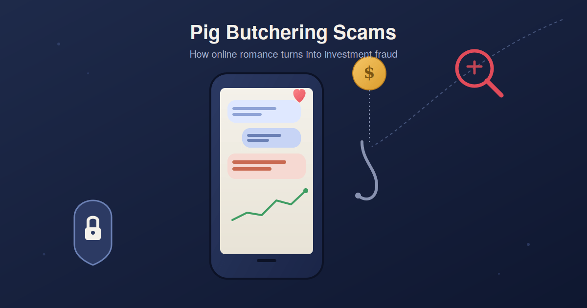 Pig Butchering scams are common on online dating platforms.
